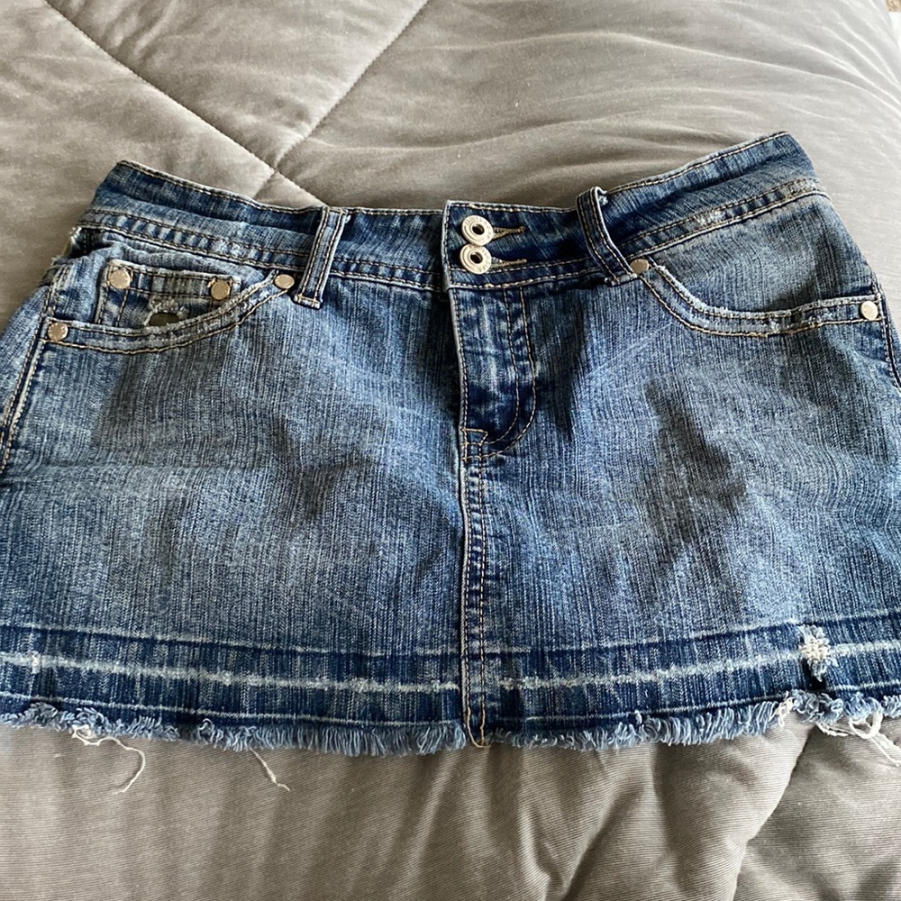 Vanilla jeans denim short skirt women size 9